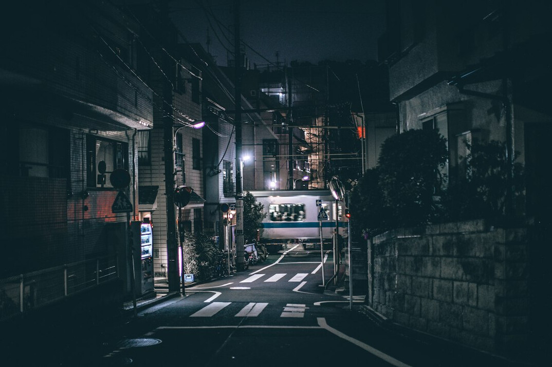 dark alley at night